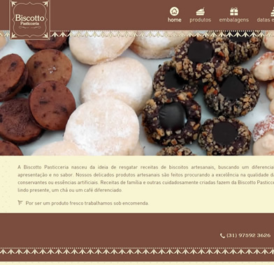 Website Biscotto Pasticceria
