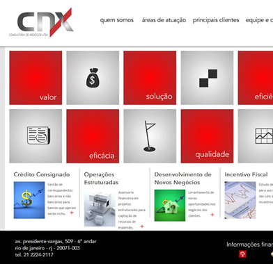 Website CNX Consultoria de Negócios