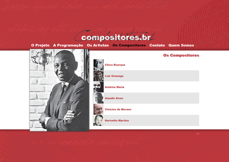 Website Compositores BR 2012
