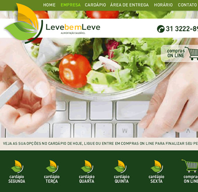 Website Leve Bem Leve Restaurante