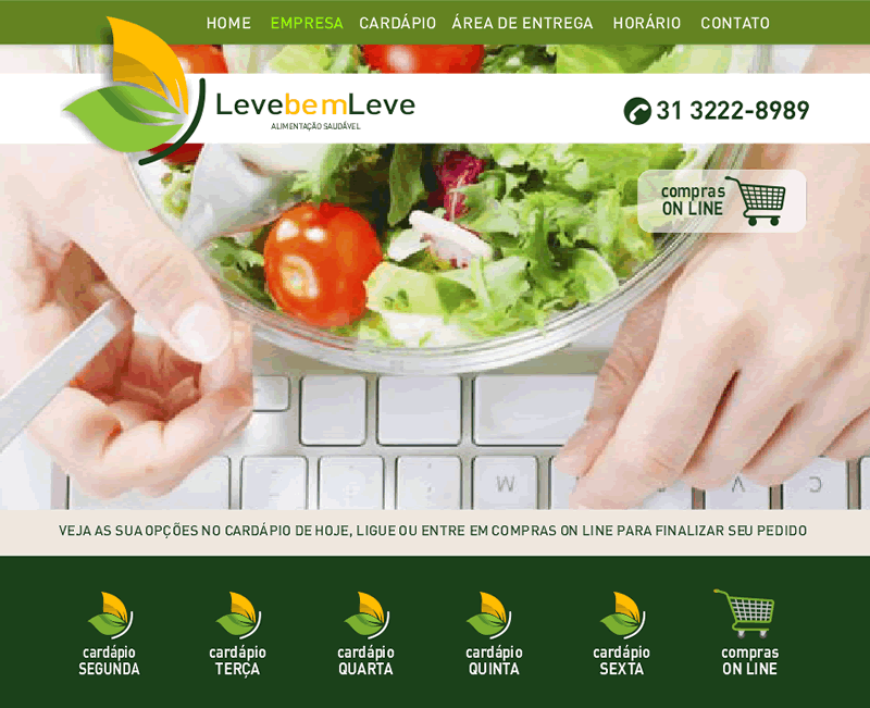 Website Leve Bem Leve Restaurante