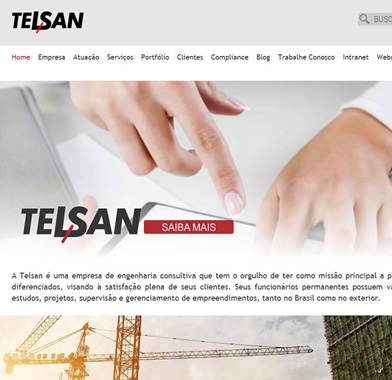 Website Telsan Engenharia
