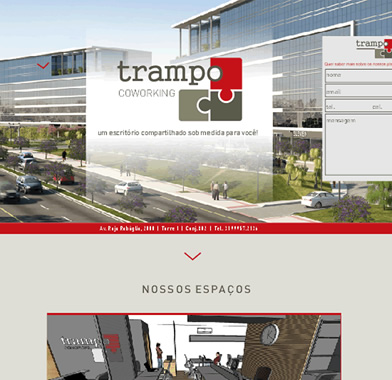 Website Trampo Coworking