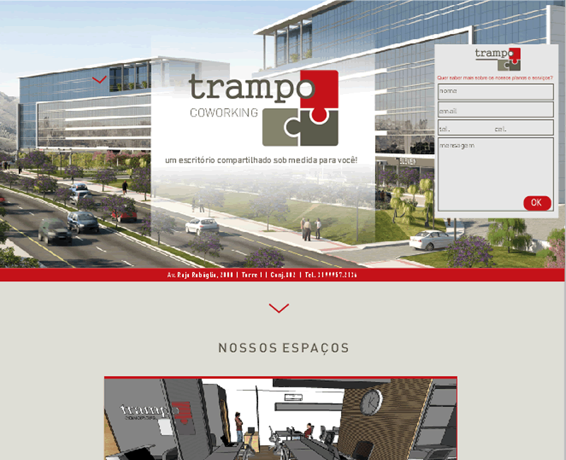 Website Trampo Coworking